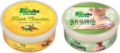 Basaika Herbal Care Combo Pack of 2 ( Haldi Chandan & Kesar Fairness face Pack, 150gms & Skin glowing face & body scrub, 120gms )(Set of 2)
Basaika Herbal Care Combo Pack of 2 ( Haldi Chandan & Kesar Fairness face Pack, 150gms & Skin glowing face & body scrub, 120gms )(Set of 2)