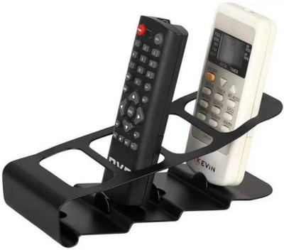 LS Letsshop 4 Compartments Metal Remote Stand(Black)