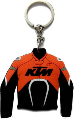 Hims Double side Rubber Keychain For KTM Bike Key Chain
