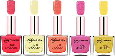 Lady Fashion Ultra HI-Shine Long Stay Nail Polish Bright Pink,Mettalic Gold,Orange Silky,Abricoat Rose,Golden(Pack of 5)
Lady Fashion Ultra HI-Shine Long Stay Nail Polish Bright Pink,Mettalic Gold,Orange Silky,Abricoat Rose,Golden(Pack of 5)