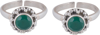 SILVERWALA 925-92.5 Sterling Silver Emerald Stone Fashion Toe Ring for Women and Girls () Sterling Silver Emerald Silver Plated Toe Ring, Green 
SILVERWALA 925-92.5 Sterling Silver Emerald Stone Fashion Toe Ring for Women and Girls () Sterling Silver Emerald Silver Plated Toe Ring, Green