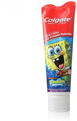 Colgate Fluoride Toothpaste 130g (4.6oz) - Mild Bubble Fruit (SpongeBob Squarepants) (Pack of 3) Toothpaste(390 g, Pack of 3)
Colgate Fluoride Toothpaste 130g (4.6oz) - Mild Bubble Fruit (SpongeBob Squarepants) (Pack of 3) Toothpaste(390 g, Pack of 3)