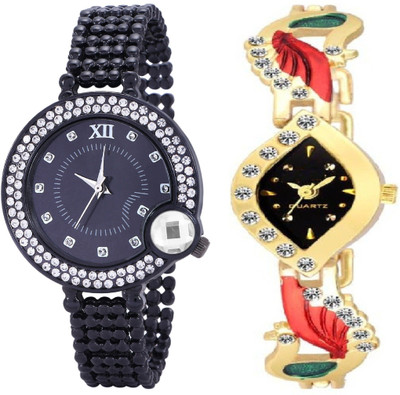 iDIVAS 8193-Girls Exclusive (Casual+PartyWear+Formal) Designer Combo Watch - For Girls