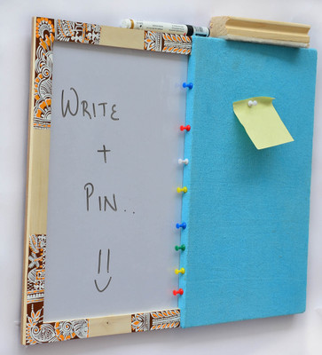 ivei whiteboard, Combination board - Handpainted chowk work Pinboards Bulletin Board(Blue)
ivei whiteboard, Combination board - Handpainted chowk work Pinboards Bulletin Board(Blue)