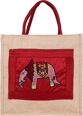 Indha Craft Hand Embroidered Elephant Motif 12.0 Inch Jute Tiffin / Lunch Bag(Brown, 3 L)
Indha Craft Hand Embroidered Elephant Motif 12.0 Inch Jute Tiffin / Lunch Bag(Brown, 3 L)