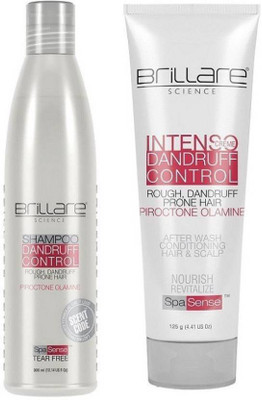 Brillare Science DANDRUFF CONTROL SHAMPOO AND INTENSO CREM COMBO(Set of 2)