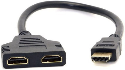 SQUAD HDMI Splitter Cable HDMI Cable(Compatible with Mobile, Laptop, Tablet, Mp3, Gaming Device, Black)
SQUAD HDMI Splitter Cable HDMI Cable(Compatible with Mobile, Laptop, Tablet, Mp3, Gaming Device, Black)