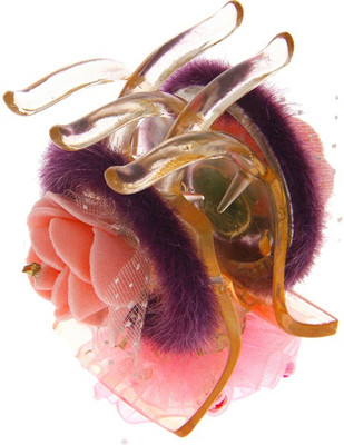 Anuradha Art Jewellery Butterfly Clip Hair Claw(Pink)
