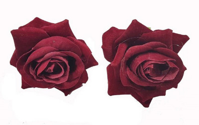 INAAYA Beautiful Velvet Rose Hair Flower Clips & Brooch Pins For Women & Girls, 2 Pcs, Maroon Hair Clip(Maroon)
INAAYA Beautiful Velvet Rose Hair Flower Clips & Brooch Pins For Women & Girls, 2 Pcs, Maroon Hair Clip(Maroon)