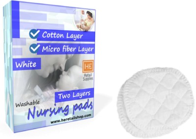 

HE Retail Supplies 1 pair reusable baby milk feed bra pads Nursing Breast Pad(Pack of 2)