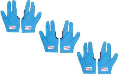 MattZig Six Pcs of Pool Snooker Billiard Gloves (, Blue