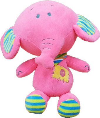 My Baby Excels Baby Elephant Plush Pink Colour 25 cm - 25 cm(Pink)