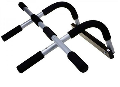 Zahuu Iron gym with Ab Straps Multi purpose chin up bar Chin-up Bar(Black, Silver)
