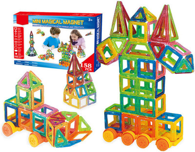 HALO NATION 158 Pcs Magnetic Building Tiles 3D Magnet Toy for Kids Stacking Constructive Toy Creative Inspiration for Children Educational Magnetic Blocks (Multicolor)
HALO NATION 158 Pcs Magnetic Building Tiles 3D Magnet Toy for Kids Stacking Constructive Toy Creative Inspiration for Children Educational Magnetic Blocks (Multicolor)