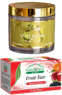 Pink Root OLIVE BUTTER CREAM 100G WITH NATURENCE FRUIT BLEACH 200G(Set of 2) 
Pink Root OLIVE BUTTER CREAM 100G WITH NATURENCE FRUIT BLEACH 200G(Set of 2)