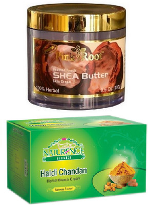 Pink Root SHEA BUTTER CREAM 100G WITH NATURENCE HALDI CHANDAN BLEACH 200G(Set of 2)
Pink Root SHEA BUTTER CREAM 100G WITH NATURENCE HALDI CHANDAN BLEACH 200G(Set of 2)