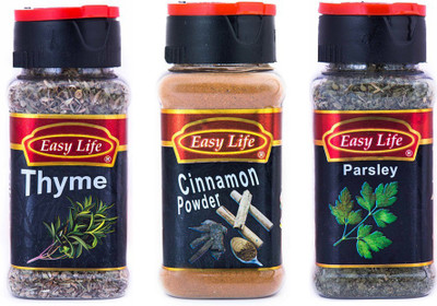 Easy Life Combo Pack of Thyme, Cinnamon & Parsley Herbs(125 g)