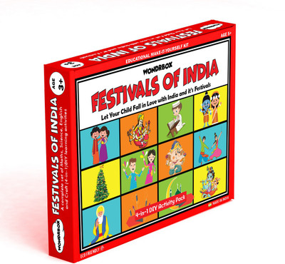 WondrBox Festivals of India – (4-in-1) Learning activities kit – Age 3+ Board Game
WondrBox Festivals of India – (4-in-1) Learning activities kit – Age 3+ Board Game