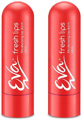 EVA FRESH LIPS COLOURED STRAWBERRY LICHI(Pack of: 2, .009 g)
