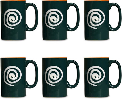 caffeine Coffee Ceramic/Stoneware in Green & Orange With White Doodle Regular (Set of 6) Handmade Ceramic Mug(300 ml, Pack of 6), Red
caffeine Coffee Ceramic/Stoneware in Green & Orange With White Doodle Regular (Set of 6) Handmade Ceramic Mug(300 ml, Pack of 6), Red