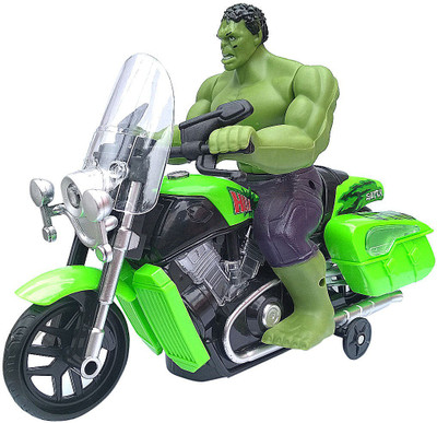 IndusBay Avengers Bike Toy - Mighty HULK Action Figure Motorcycle with Light and sound Bump & Go Musical Toy For kids(Green)
IndusBay Avengers Bike Toy - Mighty HULK Action Figure Motorcycle with Light and sound Bump & Go Musical Toy For kids(Green)