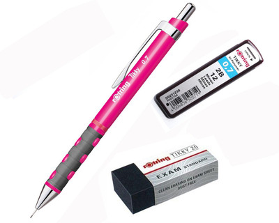 rotring Promo Set Graphite Lead, Eraser & 0.7mm Neon Pink Mechanical Pencil(Neon Pink)
rotring Promo Set Graphite Lead, Eraser & 0.7mm Neon Pink Mechanical Pencil(Neon Pink)