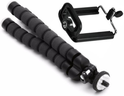 LIFEMUSIC Tripod head Mini Flexible Sponge Octopus Tripod for phone Flexible Tripod Phone Holder Tripod Tripod(Black, Supports Up to 1000)
LIFEMUSIC Tripod head Mini Flexible Sponge Octopus Tripod for phone Flexible Tripod Phone Holder Tripod Tripod(Black, Supports Up to 1000)