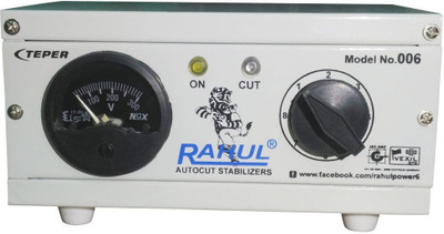 Rahul 006a 300 VA 140-280 Volt 1 CRT TV/Music System + DVD/DTH Autocut Voltage Stabilizer Autocut Stabilizer(White)
Rahul 006a 300 VA 140-280 Volt 1 CRT TV/Music System + DVD/DTH Autocut Voltage Stabilizer Autocut Stabilizer(White)