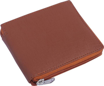 Macberry Men Tan Artificial Leather Wallet(3 Card Slots)
