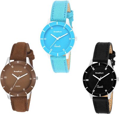 Keepkart Multi~Colour Leather Strap PartyWear+Casual+Formal Combo Sett 3 Watch - For Girls
Keepkart Multi~Colour Leather Strap PartyWear+Casual+Formal Combo Sett 3 Watch - For Girls