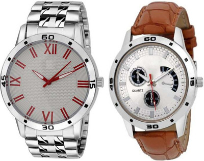 FabSale Best New Designer MultiColor Metal Strap Stylish Attractive Round MultiColor Dial (Pack Of 2) Latest Analog Wrist Watch - For Boys
FabSale Best New Designer MultiColor Metal Strap Stylish Attractive Round MultiColor Dial (Pack Of 2) Latest Analog Wrist Watch - For Boys