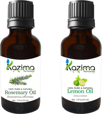 KAZIMA Combo of Rosemary Oil and lemon Essential Oil ( Each 15ml )(15 ml)