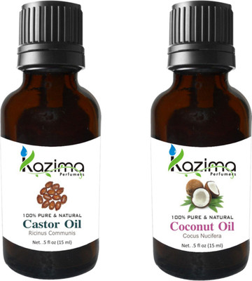 KAZIMA Combo of Castor Carrier Oil and Coconut Cold Pressed Oil ( Each 15ml )(15 ml)
KAZIMA Combo of Castor Carrier Oil and Coconut Cold Pressed Oil ( Each 15ml )(15 ml)