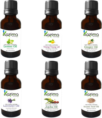 KAZIMA Combo Set of Aromatherapy Beard & Hair Growth and Moustache Oil (Lemon Oil, Lavender Oil, Ginger Oil, Argan Oil Vitamon E, Jojoba Oil, Sesame Oil) Each 15ml(15 ml)
KAZIMA Combo Set of Aromatherapy Beard & Hair Growth and Moustache Oil (Lemon Oil, Lavender Oil, Ginger Oil, Argan Oil Vitamon E, Jojoba Oil, Sesame Oil) Each 15ml(15 ml)
