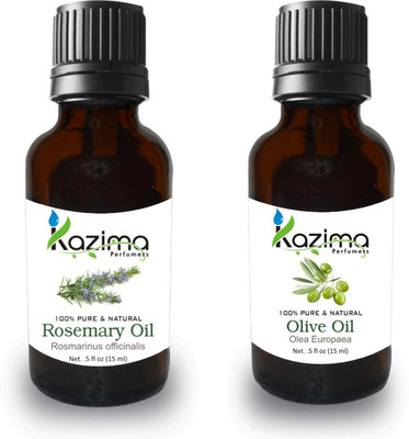 KAZIMA Combo of Rosemary Oil and Olive Oil For Hair Growth, Skin care (Each 15ML )- 100% Pure Natural Oil(15 ml)
KAZIMA Combo of Rosemary Oil and Olive Oil For Hair Growth, Skin care (Each 15ML )- 100% Pure Natural Oil(15 ml)