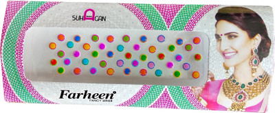 Farheen SADA SUHAGAN FANCY BINDI FEMALE Multicolor Bindis(FANCY BINDI)