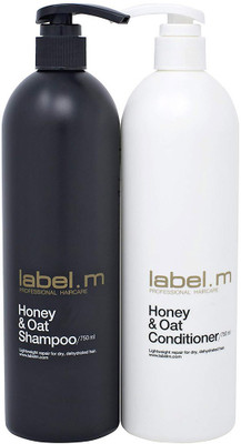 label.m Honey & Oat Shampoo & Conditioner Twins (750ML) Daily Shampoo & Conditioner Moisturizes, Nourishes, & Protects Dry & Damaged Hair. Manuka Honey Repairs Hair Damage & Leaves Hair Soft & Healthy(Set of 1)
label.m Honey & Oat Shampoo & Conditioner Twins (750ML) Daily Shampoo & Conditioner Moisturizes, Nourishes, & Protects Dry & Damaged Hair. Manuka Honey Repairs Hair Damage & Leaves Hair Soft & Healthy(Set of 1)