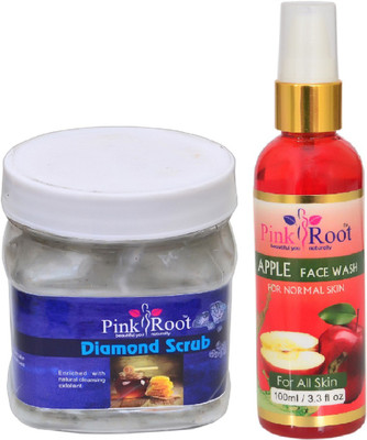 Pink Root DIAMOND SCRUB 500ML WITH APPLE FACE WASH 100ML(Set of 2)
Pink Root DIAMOND SCRUB 500ML WITH APPLE FACE WASH 100ML(Set of 2)
