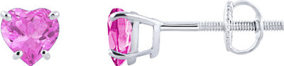 SilverDew Pink Sapphire Party Wear For Women's And Girl's Heart Cut Solitaire Stud Earrings Screw Back In 14k White Rhodium Plated Cubic Zirconia Sterling Silver Stud Earring
SilverDew Pink Sapphire Party Wear For Women's And Girl's Heart Cut Solitaire Stud Earrings Screw Back In 14k White Rhodium Plated Cubic Zirconia Sterling Silver Stud Earring