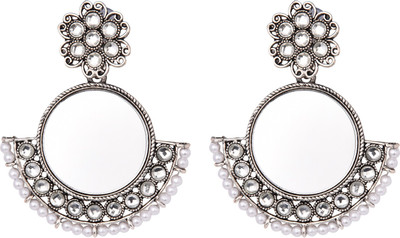 SADHANA COLLECTION OOXIDISED Alloy Chandbali Earring