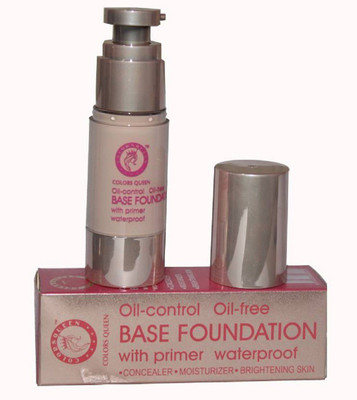 Colors Queen Oil Control, Oil free, Water Proof Base, With primer Pump Foundation (skin color) Foundation(Natural, 30 ml)
Colors Queen Oil Control, Oil free, Water Proof Base, With primer Pump Foundation (skin color) Foundation(Natural, 30 ml)