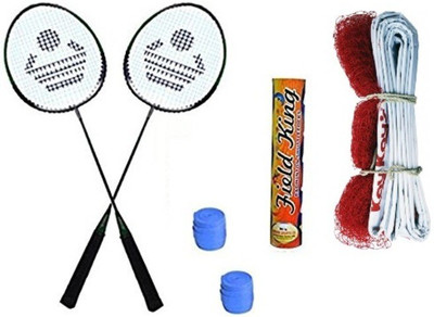 Cosco CB-88 Badminton Kit ( 2 Rackets, 2 Grip, 1 Nylon Badminton Net ,1 Fieldking shuttle cock- Pack of 10 ) Badminton Kit
Cosco CB-88 Badminton Kit ( 2 Rackets, 2 Grip, 1 Nylon Badminton Net ,1 Fieldking shuttle cock- Pack of 10 ) Badminton Kit