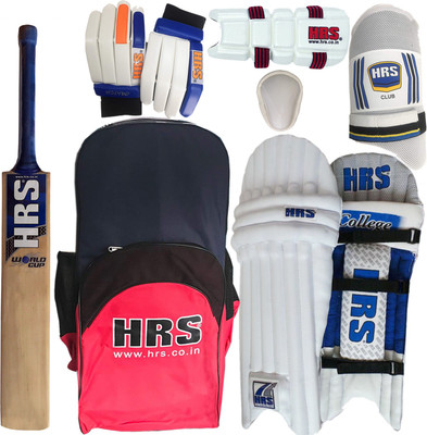 HRS Smash Cricket Kit Full Set with Shoulder Bag - Red, Size 6 (Youth) Cricket Kit