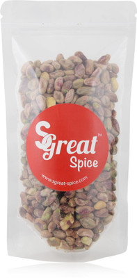 Sgreat Spice Plain Pistachios(500 g, Pouch)