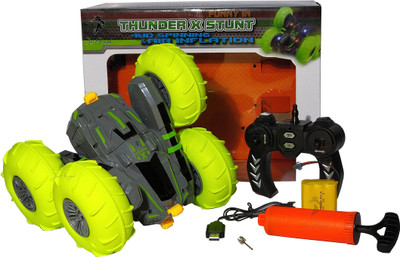 Jack Royal Thunder X Stunt 4WD Spinning & Air Inflation Wheels off road Stunt Car(Green Wheels)(Grey and Green)
Jack Royal Thunder X Stunt 4WD Spinning & Air Inflation Wheels off road Stunt Car(Green Wheels)(Grey and Green)
