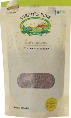 ELWORLD Organic Flaxseed (Alsi / Teesi) 400g (100g Pack of 4)(4 x 100 g)