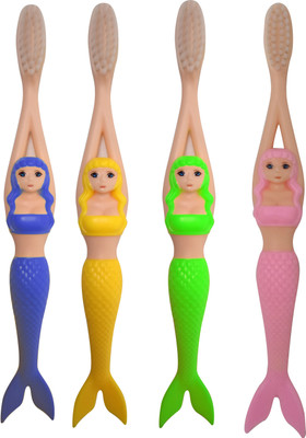 AASA Mermaid Tooth Brush for Kids Stylish Tooth Brush for Casual Kids Use Set of 4 Soft Toothbrush(Pack of 4)
AASA Mermaid Tooth Brush for Kids Stylish Tooth Brush for Casual Kids Use Set of 4 Soft Toothbrush(Pack of 4)