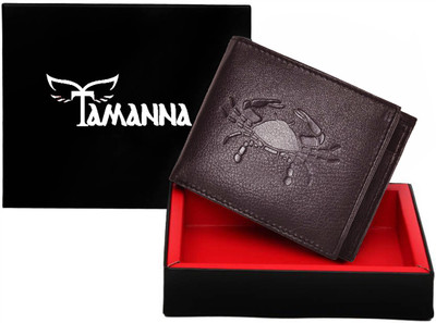 Tamanna Men Casual Brown Genuine Leather Wallet(1 Card Slot)