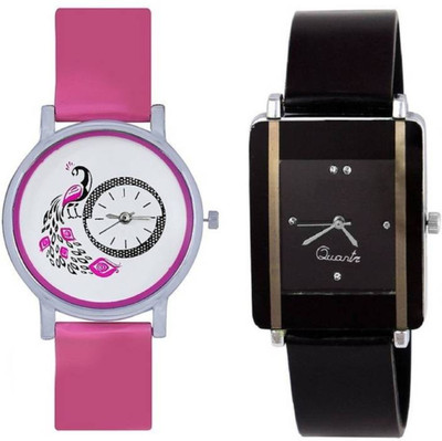 FabSale Best New Designer MultiColor PU Strap Stylish Attractive Round::Square MultiColor Dial (Pack Of 2) Latest Analog Wrist Watch - For Girls
FabSale Best New Designer MultiColor PU Strap Stylish Attractive Round::Square MultiColor Dial (Pack Of 2) Latest Analog Wrist Watch - For Girls