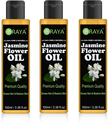 ORAYA Jasmine Essential Oil (Chameli) - 100% Pure Undiluted - Therapeutic Grade - Premium Quality - Best For Aromatherapy, Deep Sleep, Stretch Marks and All Skins-3 bottles(300ml)(300 ml)
ORAYA Jasmine Essential Oil (Chameli) - 100% Pure Undiluted - Therapeutic Grade - Premium Quality - Best For Aromatherapy, Deep Sleep, Stretch Marks and All Skins-3 bottles(300ml)(300 ml)